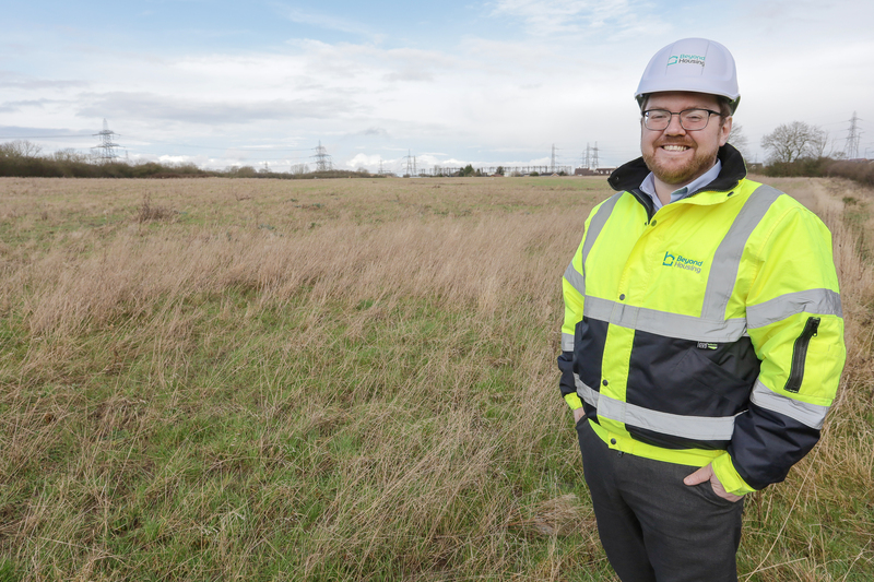 Ben Briggs, Project Manager at Beyond Housing, pictured on the Summerville Farm development site.