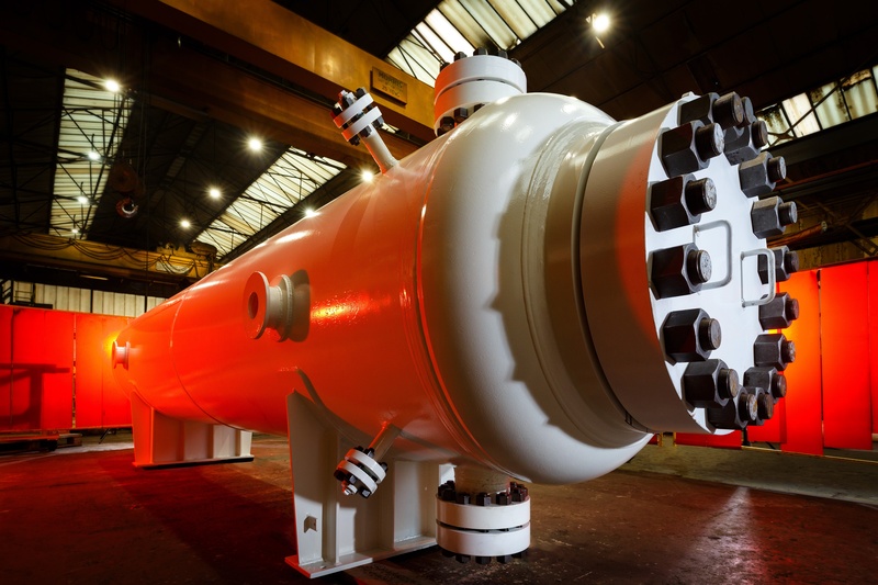 A hydrogen pressure vessel fabricated by Francis Brown