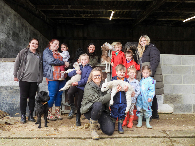 Children from both nurseries were delighted to visit the farm  
